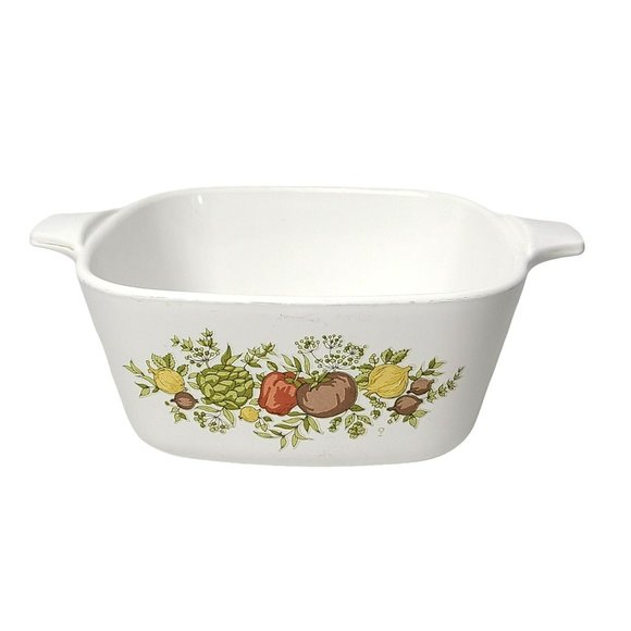 Vintage Corning Ware Spice of Life Mini Small Casserole Dish 2 3/4 Cup P-43-B - Picture 2 of 8